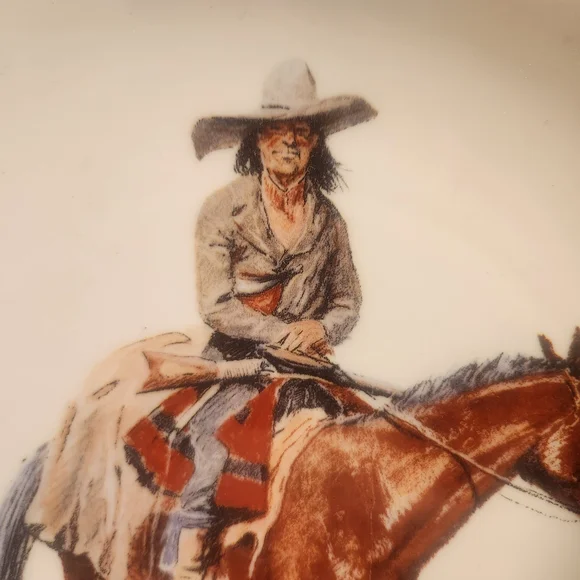 Gorham Frederick Remington "Old Ramon" Collector Plate, 10 1/2" Di American West - Picture 4 of 6